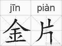 金片的拼音