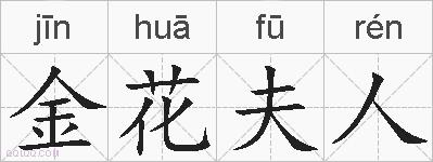 金花夫人的拼音