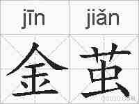 金茧的拼音