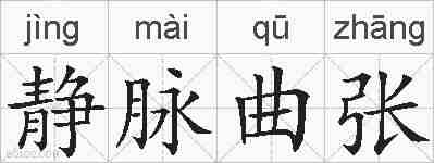 静脉曲张的拼音