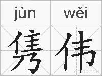 隽伟的拼音