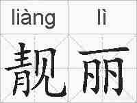 靓丽的拼音