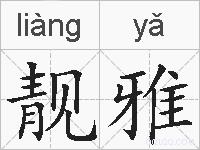 靓雅的拼音