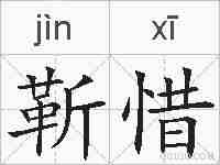 靳惜的拼音