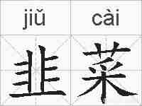 韭菜的拼音