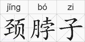 颈脖子的拼音