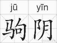 驹阴的拼音