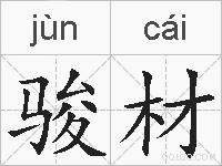 骏材的拼音