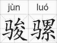 骏骡的拼音