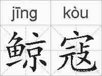 鲸寇的拼音