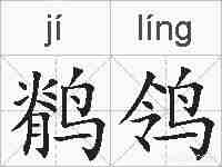 鹡鸰的拼音