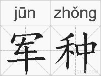 军种的拼音