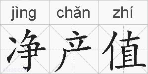 净产值的拼音