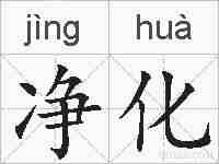 净化的拼音