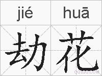 劫花的拼音