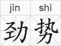 劲势的拼音