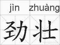 劲壮的拼音
