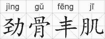 劲骨丰肌的拼音