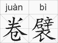 卷襞的拼音