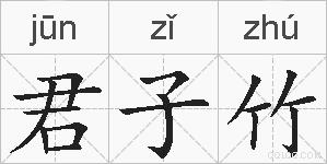 君子竹的拼音