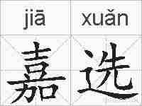 嘉选的拼音