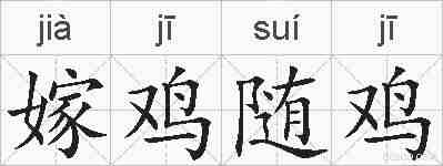 嫁鸡随鸡的拼音