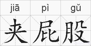 夹屁股的拼音
