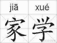 家学的拼音