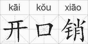 开口销的拼音