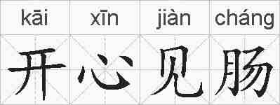 开心见肠的拼音
