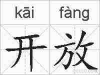 开放的拼音