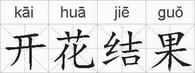 开花结果的拼音