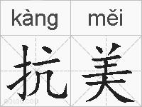抗美的拼音