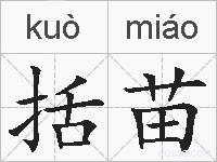 括苗的拼音
