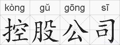 控股公司的拼音
