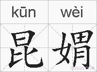 昆媦的拼音