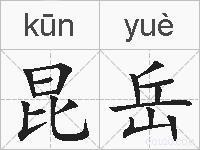 昆岳的拼音