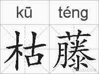 枯藤的拼音