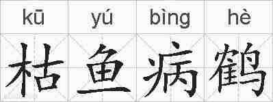 枯鱼病鹤的拼音