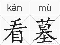 看墓的拼音