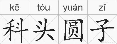 科头圆子的拼音