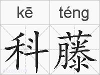 科藤的拼音