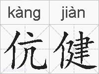 伉健的拼音