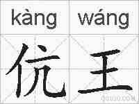 伉王的拼音