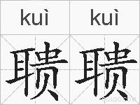 聩聩的拼音
