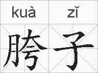胯子的拼音