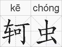 轲虫的拼音