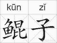 鲲子的拼音