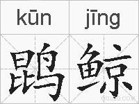 鹍鲸的拼音