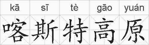 喀斯特高原的拼音